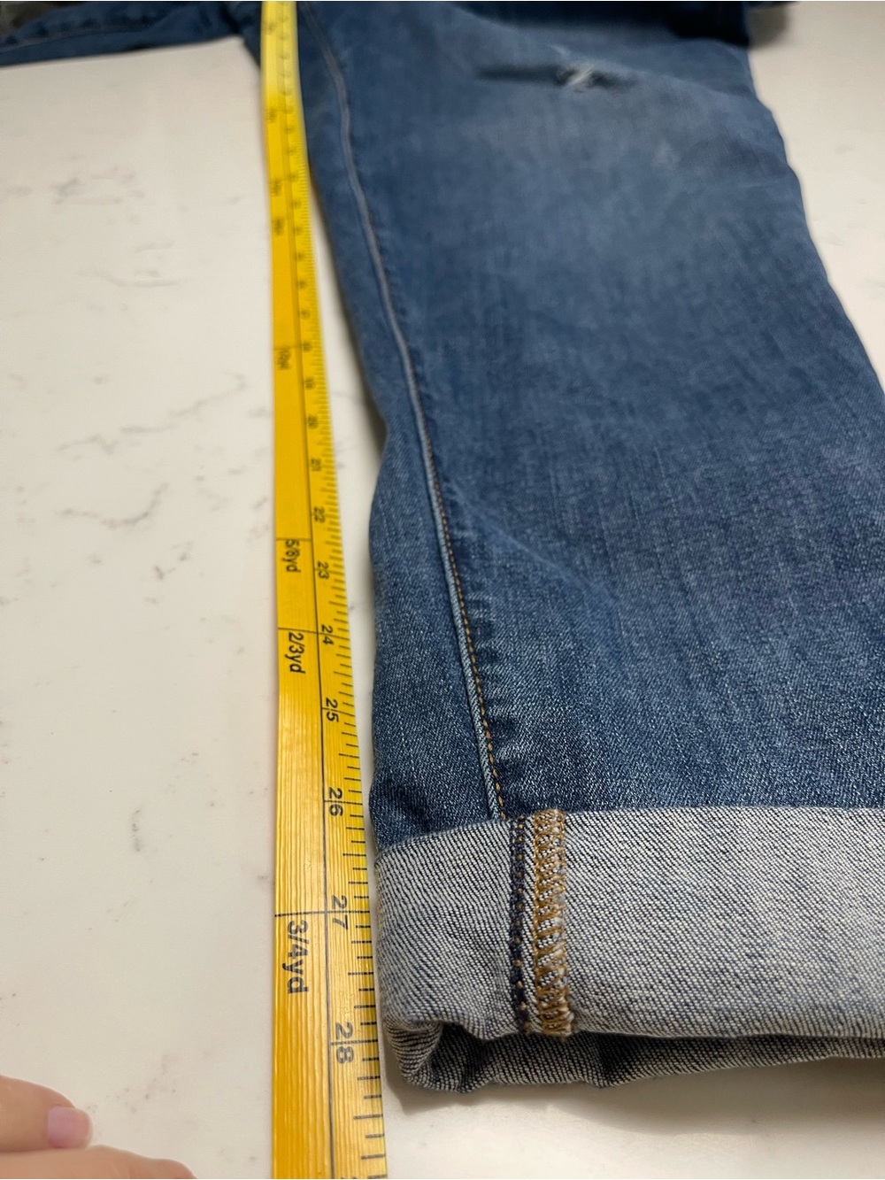 Lane Bryant Boyfriend Cut Jeans in Distressed Blue - Women's size 18 - Picture 5 of 5